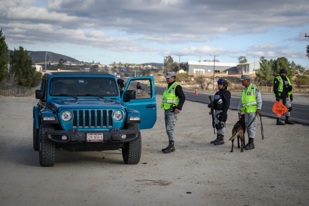 “Frontera Segura,” a security initiative that has deployed 10,000 personnel along Mexico’s northern border. Thursday, Feb. 06, 2025, in Tecate, Baja California, Mexico.
(SF Photo/Manuel Ortiz)