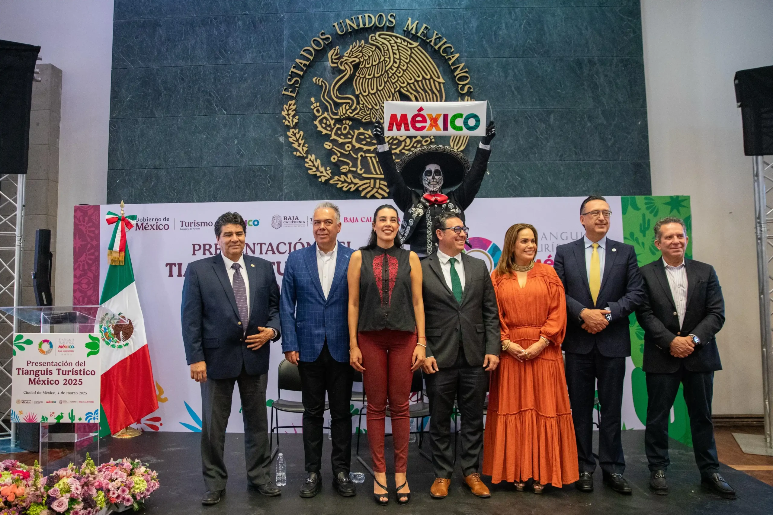 This Tuesday, the Secretary of Tourism of the Mexican Government, Josefina Rodríguez Zamora and the Secretary of Tourism of Baja California, Miguel Aguíñiga Rodríguez informed that the beaches of Rosarito will witness and stage the 49th edition of the Tianguis Turístico, from April 28th to May 1st at the Baja California Center. Photo: Ministry of Tourism