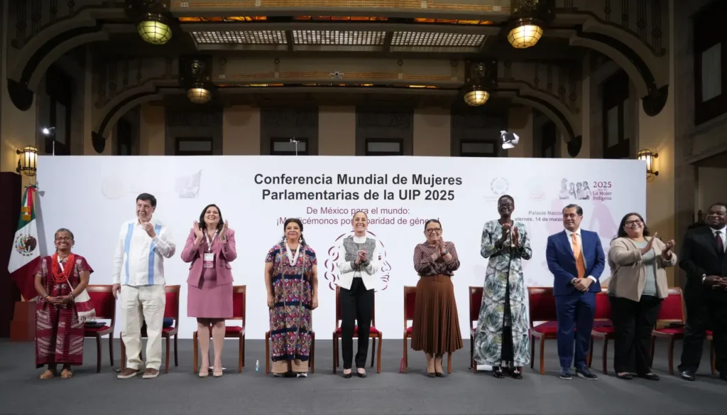 As part of the fight against racism, discrimination and machismo, the President of Mexico, Claudia Sheinbaum, proposed that a portion of the global investment in arms should be used to ensure justice and education for girls as a means to promote peace and equality.  Photo: Goverment of Mexico