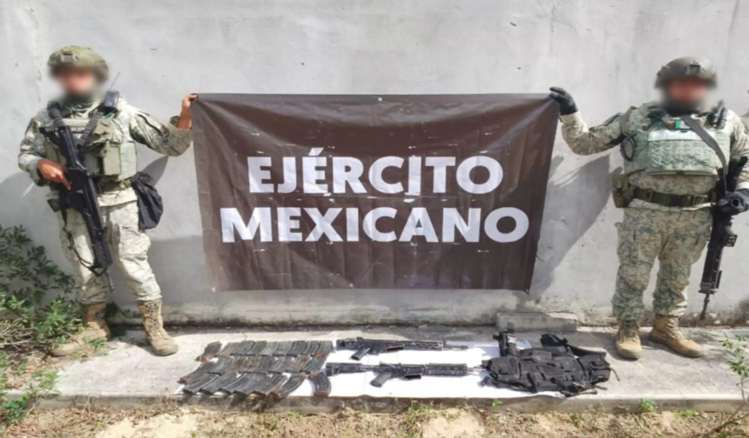 Actions of the Mexican Army under the “Frontera Segura” program in the state of Tamaulipas. Photo: Government of Mexico