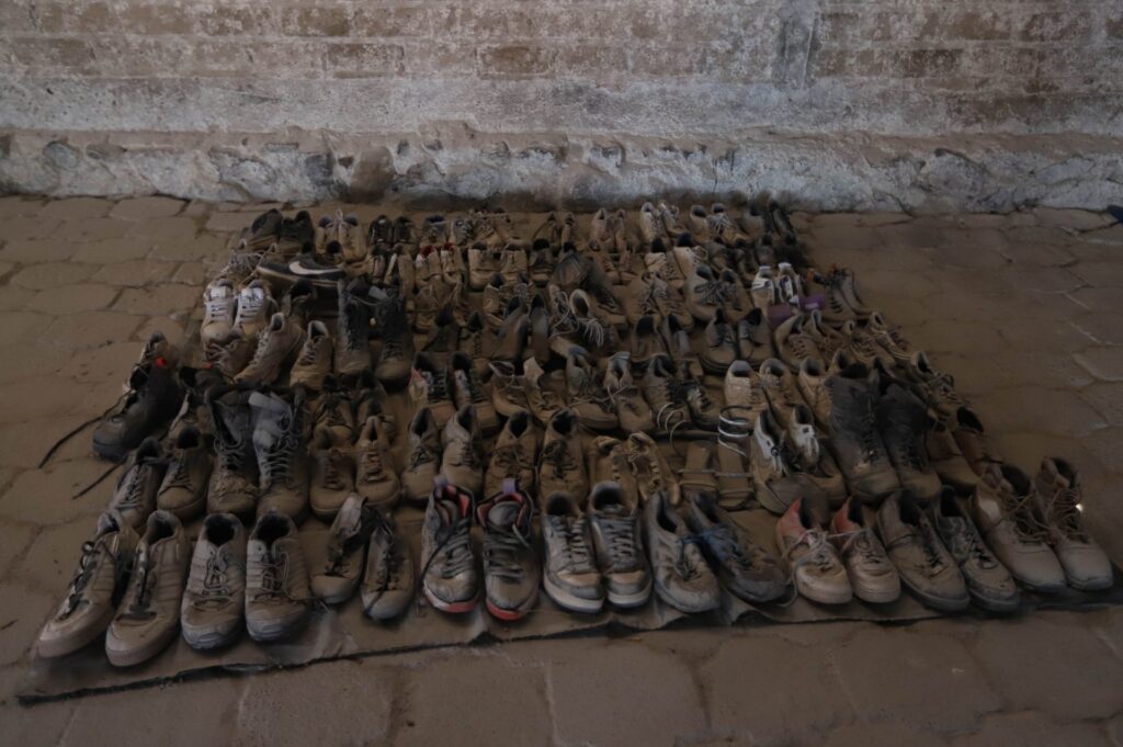 Teuchitlán, Jalisco. MAR,12 2025, The Jalisco State Prosecutor's Office released some images of the clothes and shoes that have been found in the clandestine crematorium, located inside the Izaguirre Ranch. Photo: Jalisco State Attorney General's Office/cuartoscuro.com