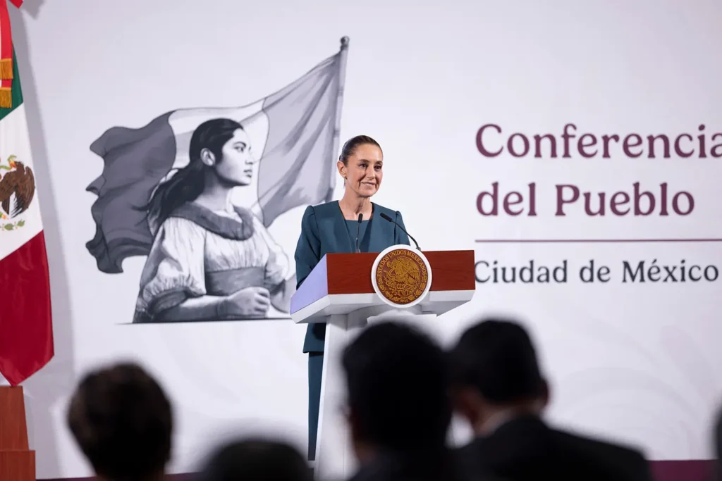 Presidential press conference, Thursday, March 20. Photo: Goverment of Mexico