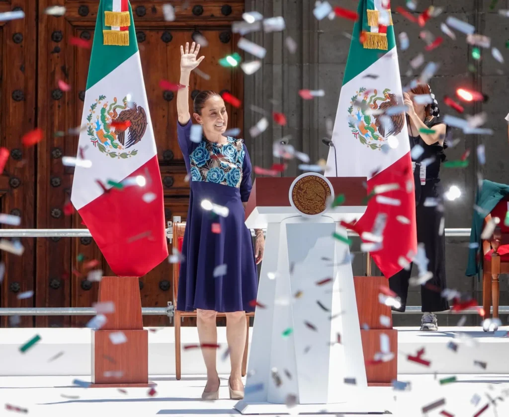 Claudia Sheinbaum es la Presidenta más popular del mundo, de acuerdo a la respuesta que dio la Inteligencia Artificial de X "Grok" al presidente de El Salvador Nayyib Bukele. Photo: Magdalena Montiel Velázquez / Cuartoscuro / MxPA
