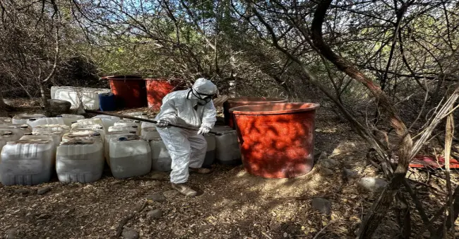 The Security Cabinet of the Government of Mexico reports on the results obtained from 'Operation Northern Border' on April 25, 26 and 27, 2025. Photo: Goverment of Mexico
