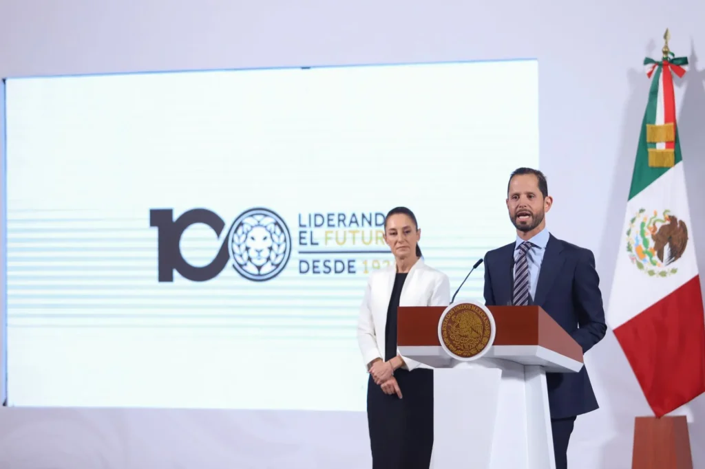 The Vice President of Corporate Affairs of Grupo Modelo, Raúl Escalante, announced an investment of US$3.6 billion as part of Plan Mexico. Photo: Daniel Augusto / Cuartoscuro / MxPA