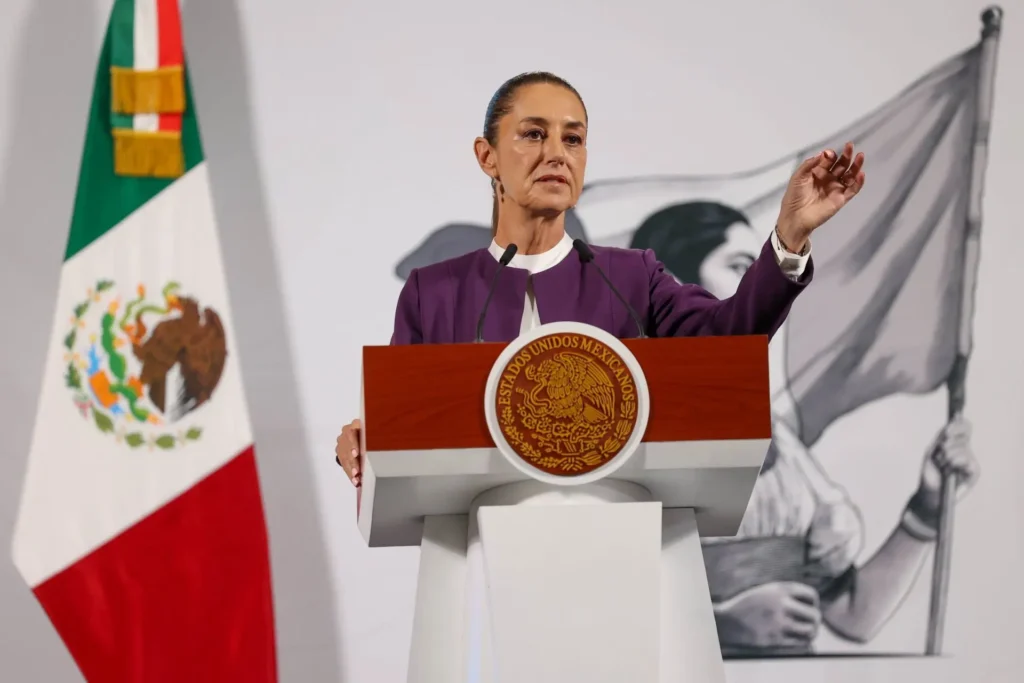 About the current imposition of 25% tariffs on steel and aluminum from the U.S., the president Sheinbaum said that: “we prefer to continue the dialogue before either measure”. Photo: Moisés Pablo Nava / Cuartoscuro / MxPA
