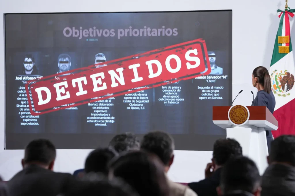 During the morning conference on April 22, the security report was presented. Photo: Government of Mexico / MxPA
