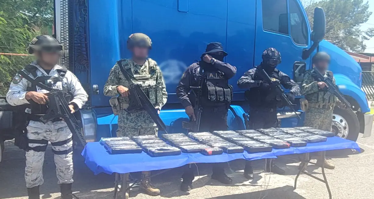 The Security Cabinet of the Government of Mexico reports on the results obtained from Operation Northern Border on May 1, 2025. Photo: Goverment of Mexico