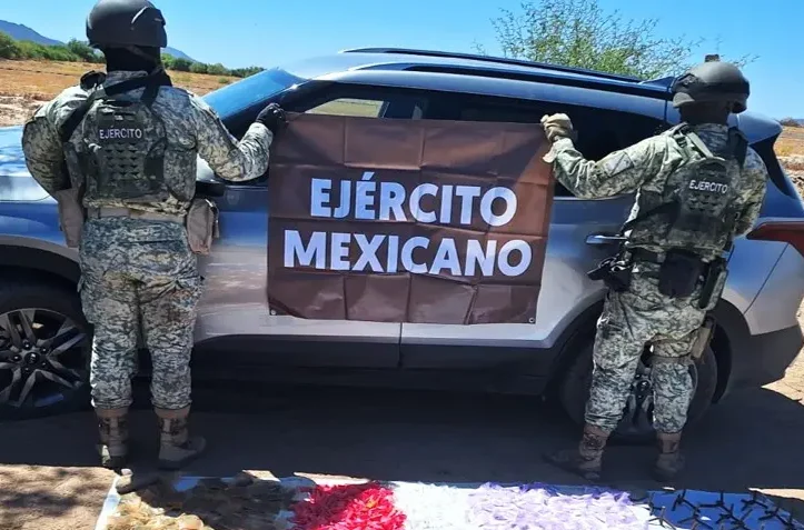 The Security Cabinet of the Government of Mexico reports on the results obtained from Operation Northern Border on May 7, 2025. Photo: Goverment of Mexico