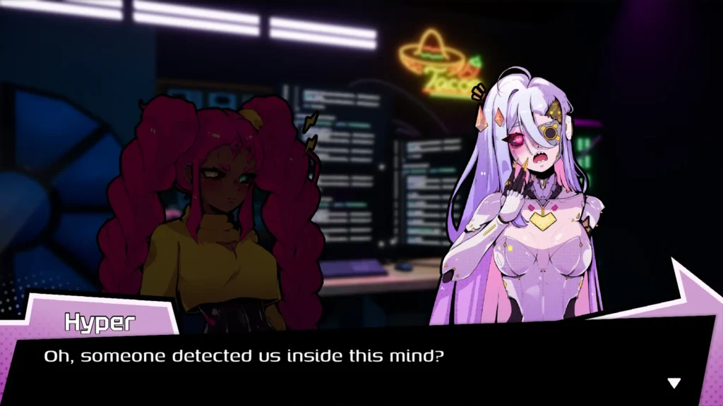 Characters designed by Lovelydoodlez in a screenshot from the Uppercute demo.