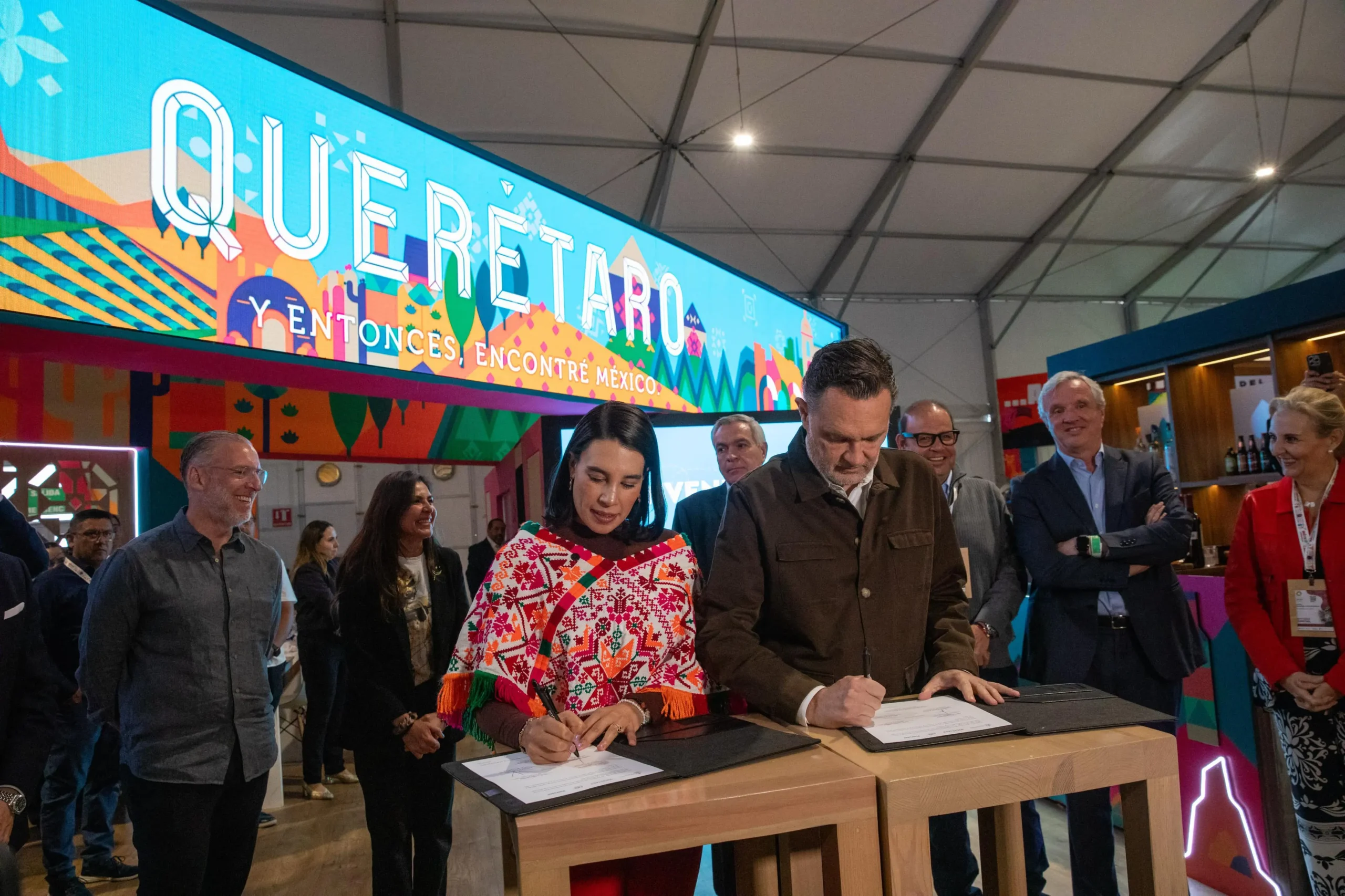 Mexico’s Minister of Tourism, Josefina Rodríguez Zamora, hailed the announcement of new national and international air routes during the 2025 Tianguis Turístico. Photo: Ministry of Tourism