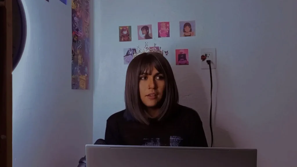 Victoria Hugo Pérez Arteaga in the video “WOMEN GAME JAM 2023 [Testing some of the jam games]” on her YouTube channel Cataxis. Youtube,2024. 