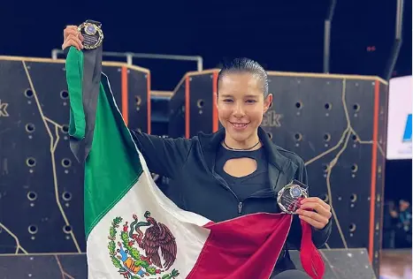 Ella Bucio at the World Parkour Championship. Kitakyushu, Japan 2024. Photo: Instagram @ella.bu.do