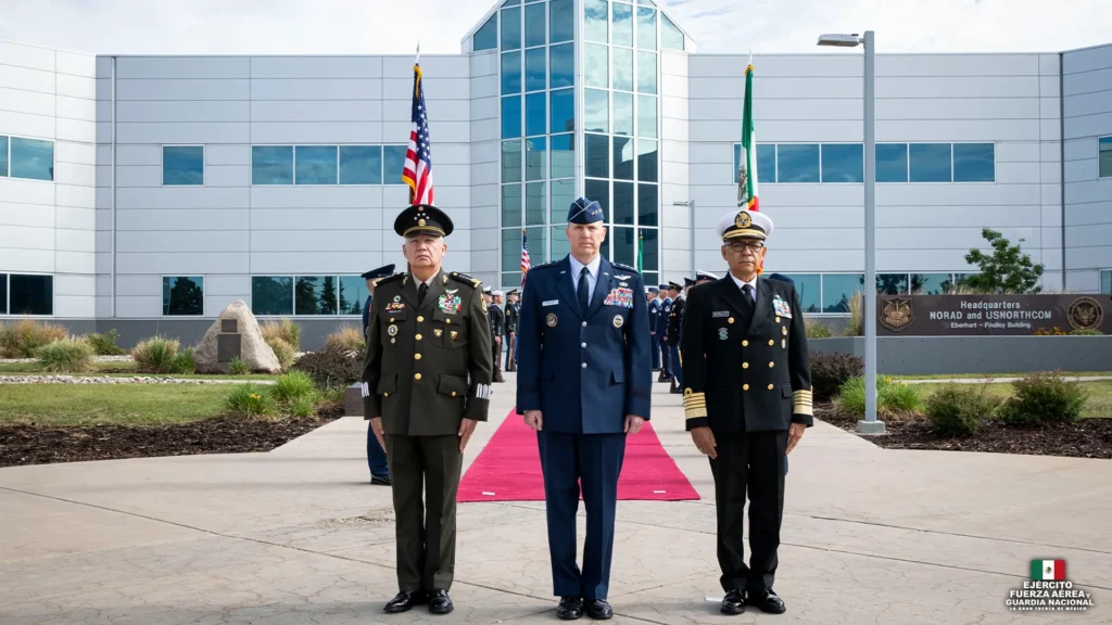 Mexico’s Defense and Navy ministries meet with General Gregory M. Guillot of the U.S. Northern Command. Photo: X @Defensamx1