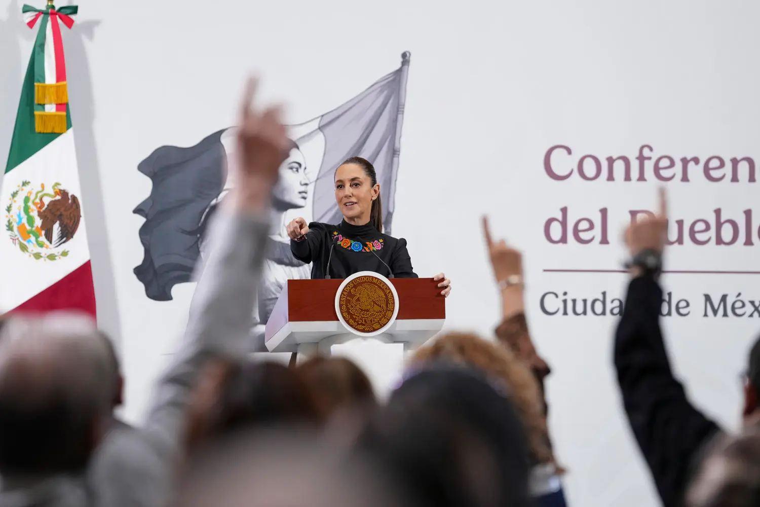Mexican President Claudia Sheinbaum Pardo confirmed that 222 Mexicans have been detained in the United States since the start of Immigration and Customs Enforcement (ICE) raids in Los Angeles and the subsequent protests. Photo: Goverment of Mexico