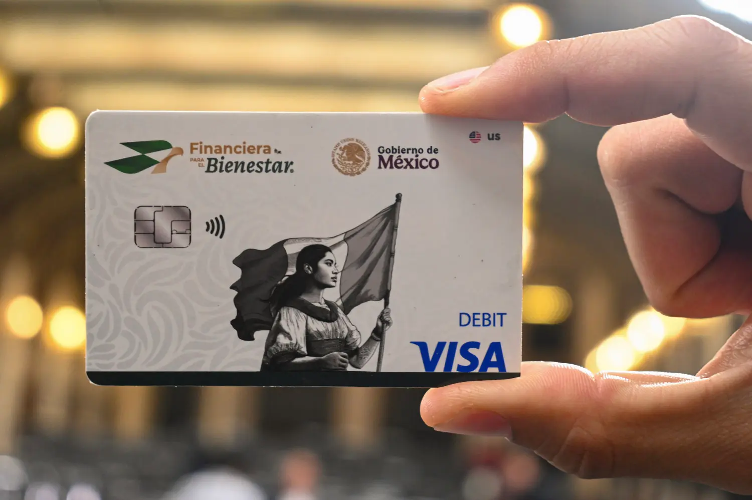 President Claudia Sheinbaum Pardo introduced the new FINABIEN Paisan@ Card, promoted by Financiera para el Bienestar. Photo: Goverment of Mexico