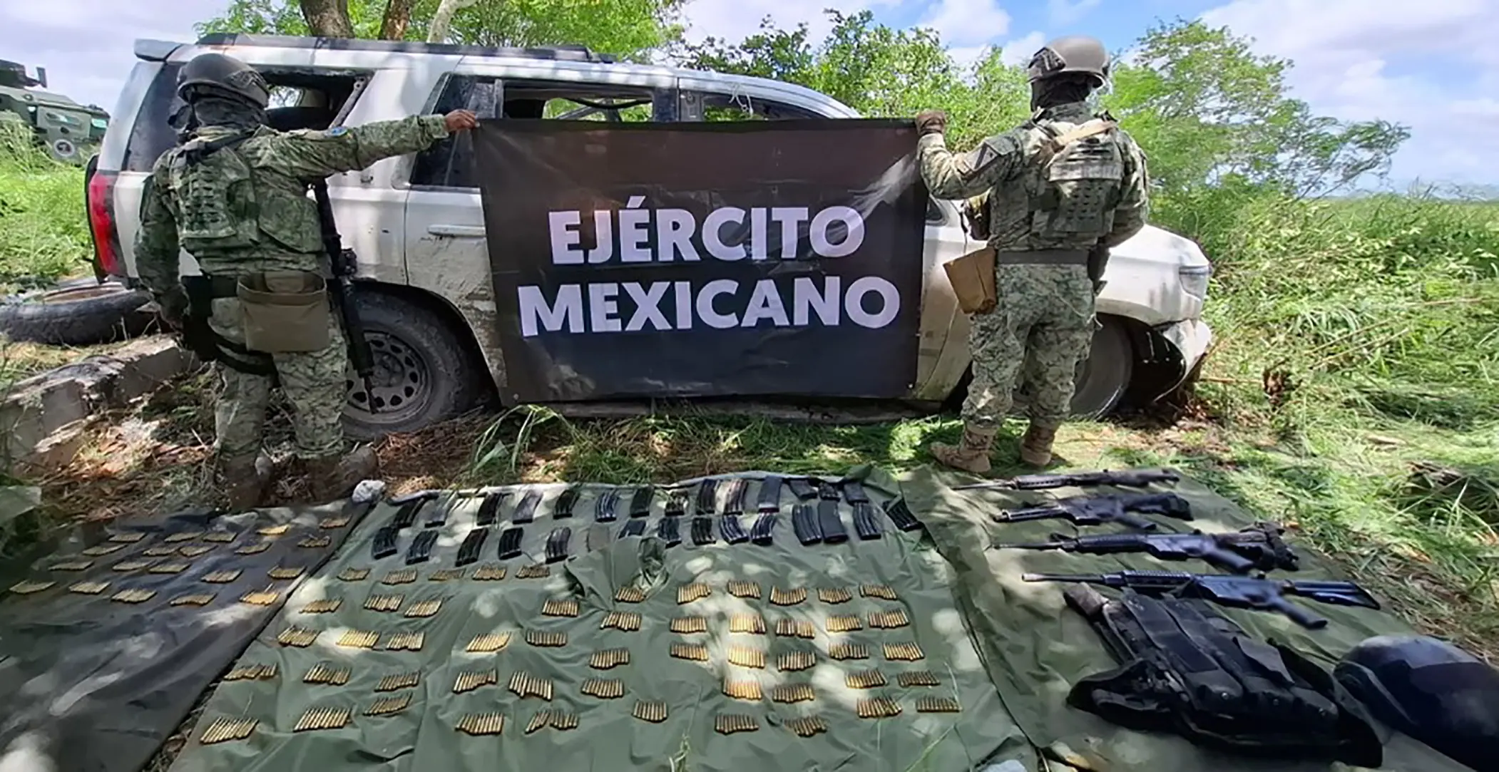 The Mexican Government's Security Cabinet reports on the results of Operation Northern Border on July 11, 12, and 13, 2025. Photo: Goverment of Mexico
