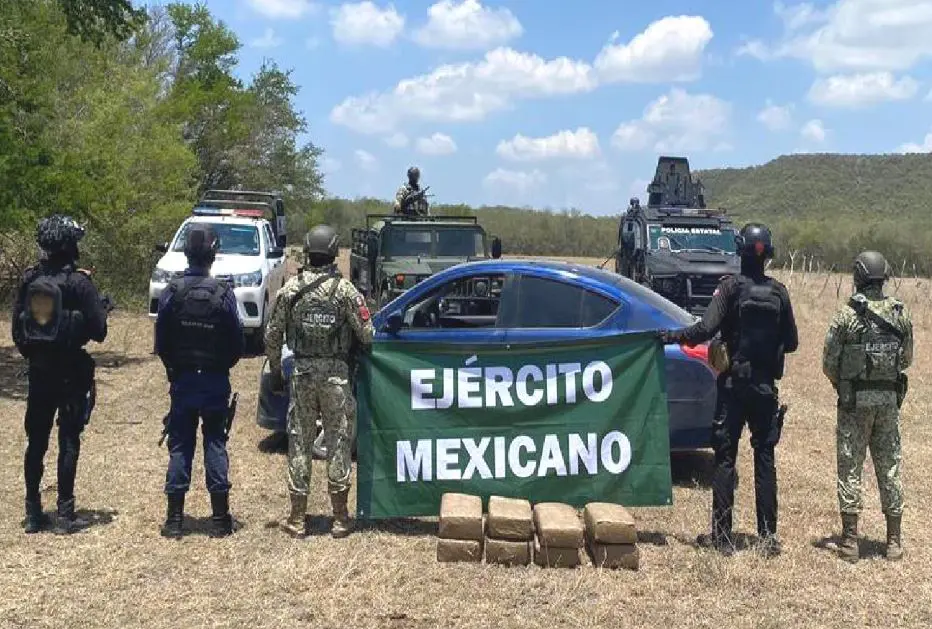 The Mexican Government's Security Cabinet reports on the results obtained from Operation Northern Border on July 23, 2025. Photo: Government of Mexico