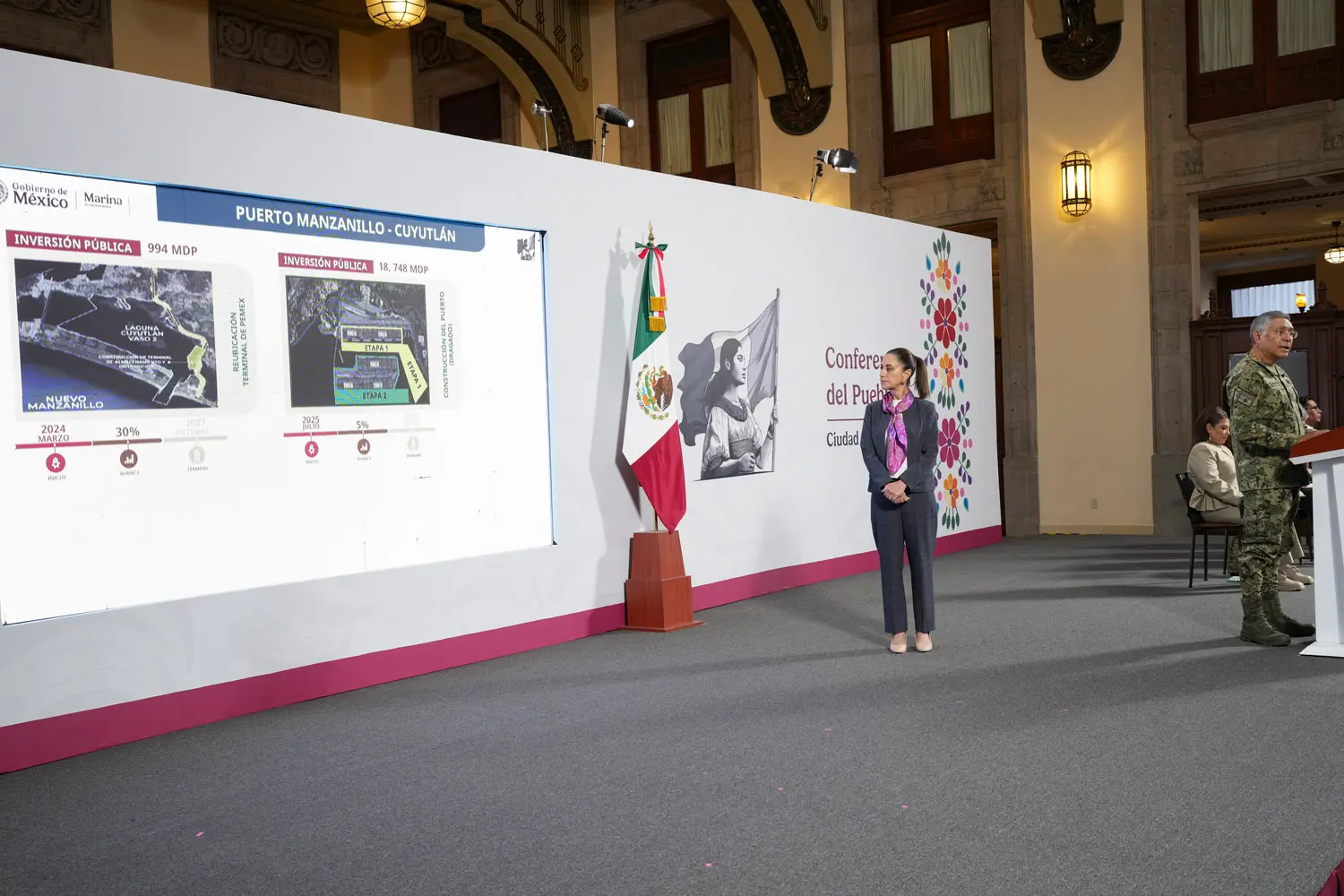 Mexico’s Ministry of the Navy (SEMAR) has announced the modernization of 6 strategic ports across the country with a public investment totaling $2.96 Billion USD (55.18 billion pesos). Photo: Goverment of Mexico.