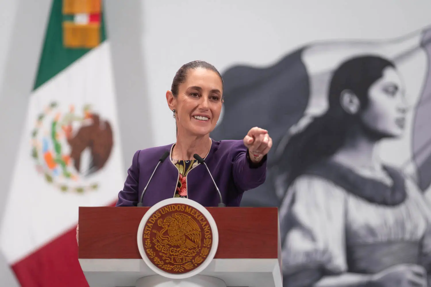 Mexican President Claudia Sheinbaum Pardo announced on Thursday that Mexico and the United States had reached a temporary trade agreement. Photo: Government of Mexico.
