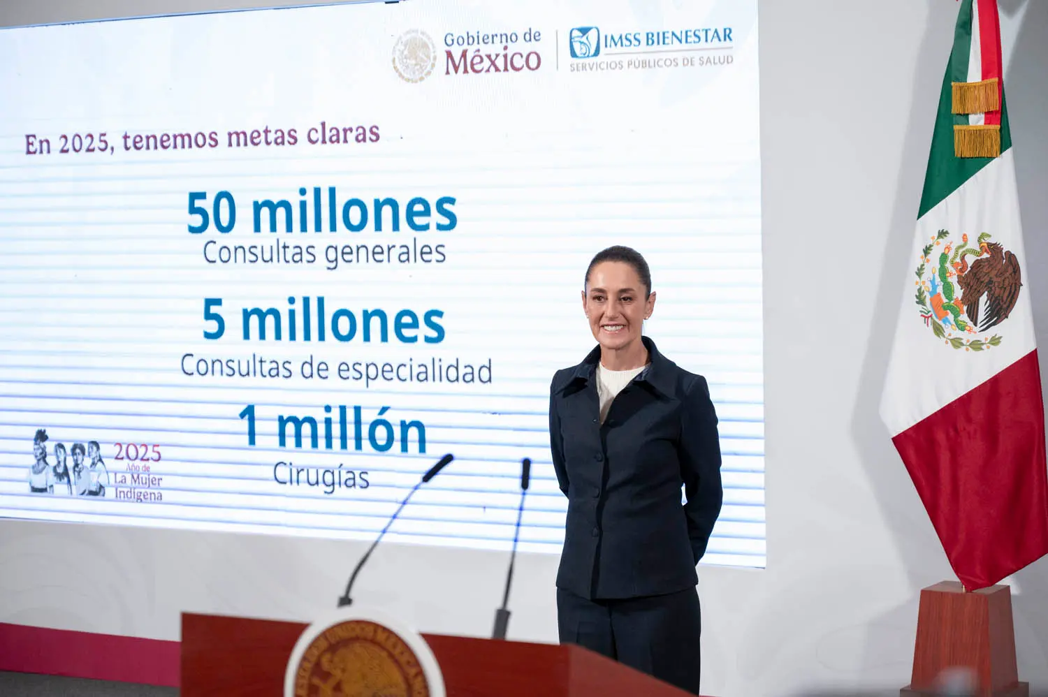 Morning Presidential Press Conference. Tuesday, July 1, 2025. Photo: Goverment of Mexico