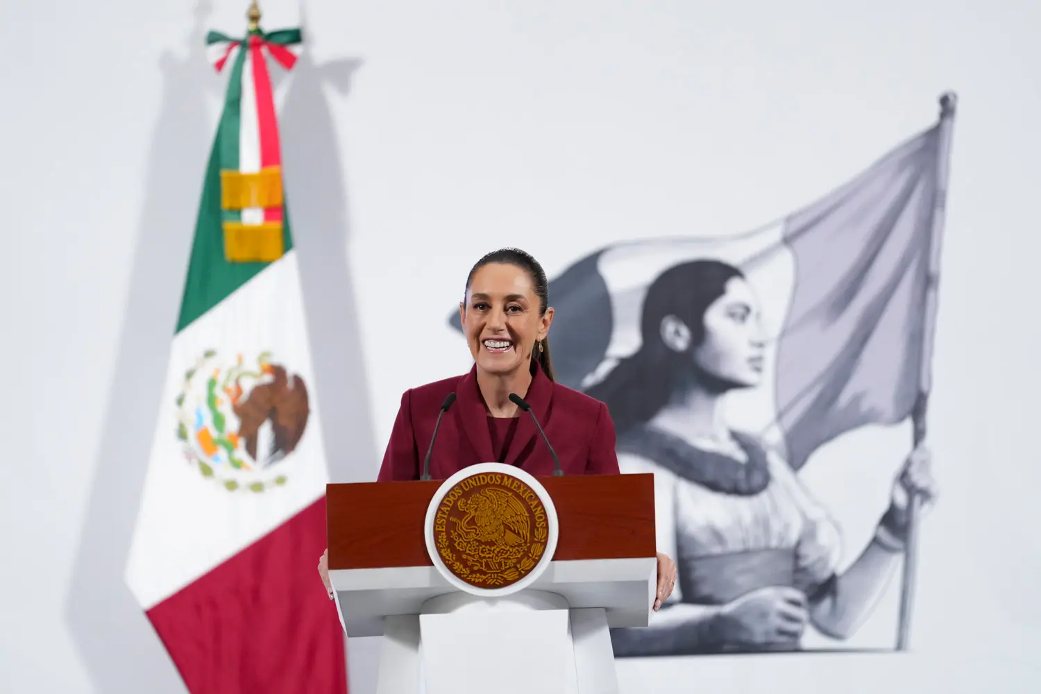 Morning Presidential Press Conference July 2, 2025. Photo: Goverment of Mexico