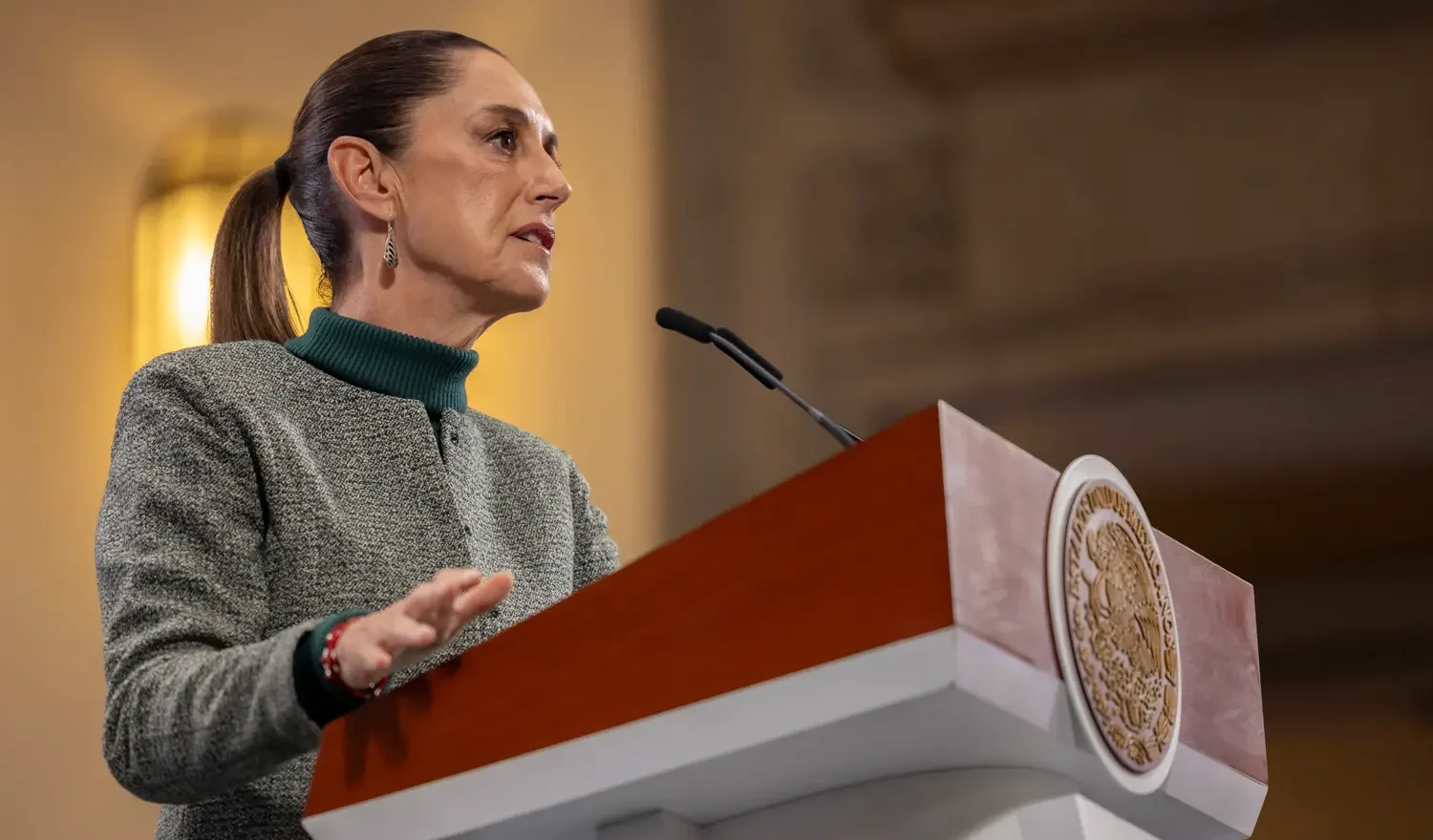 President Claudia Sheinbaum expressed her disagreement with Donald Trump's tax plan, just approved by the US Congress. Photo: Goverment of Mexico