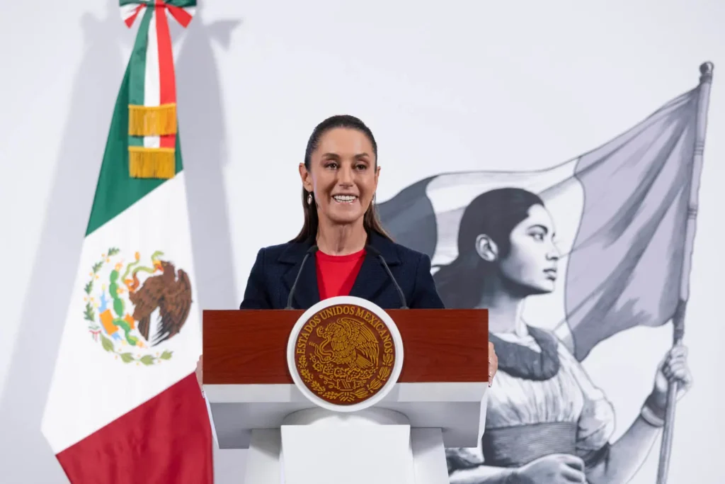President Claudia Sheinbaum announced that a Mexican delegation will travel to the United States to begin negotiations with the administration of President Donald Trump. Photo: Goverment of Mexico
