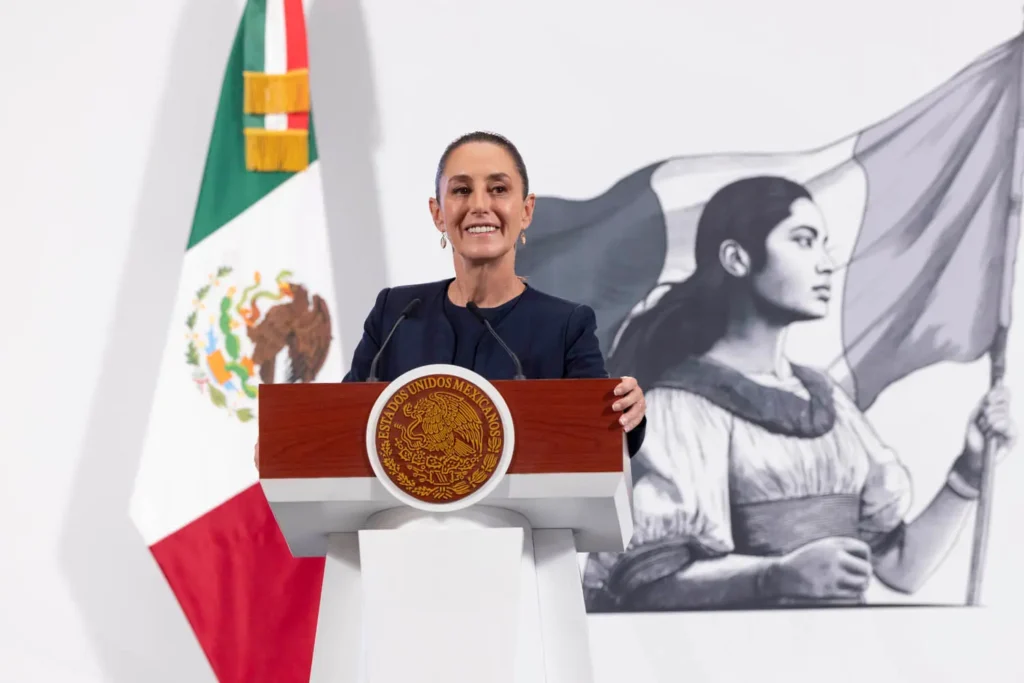 Morning Presidential Press Conference. Tuesday, July 8, 2025. Photo: Goverment of Mexico