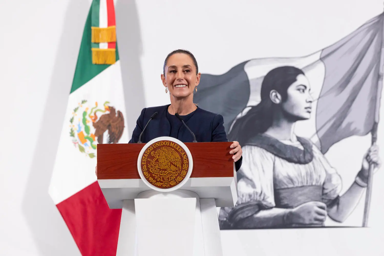 Morning Presidential Press Conference. Tuesday, July 8, 2025. Photo: Goverment of Mexico