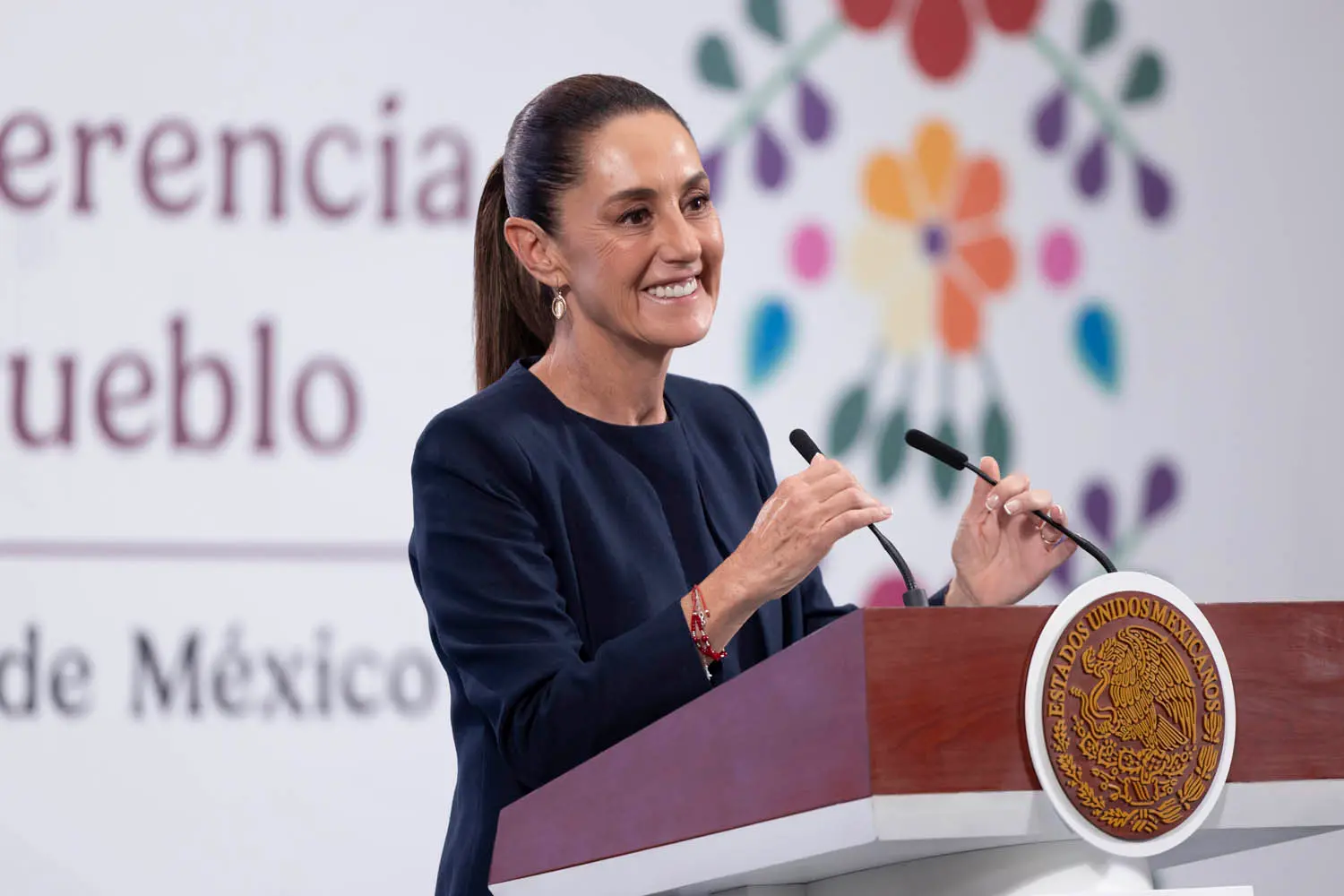 "Honor to whom honor is due," said Mexico’s President Claudia Sheinbaum Pardo about comments made by American actress Viola Davis. Photo: Goverment of Mexico