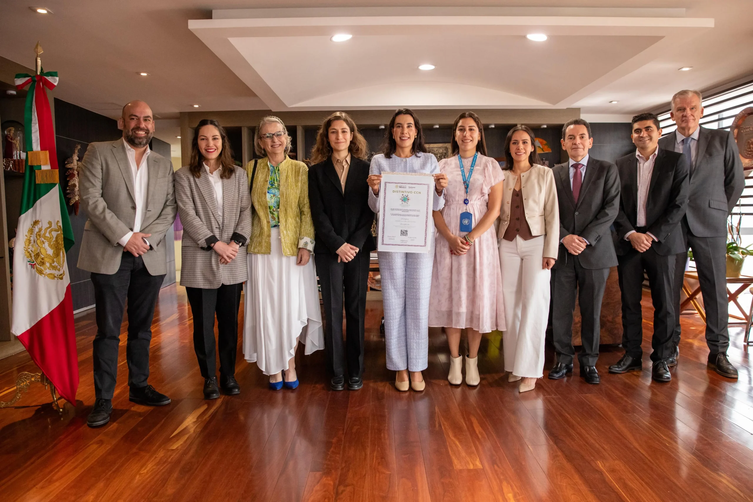As part of the World Day Against Trafficking in Persons, Mexico’s Ministry of Tourism (Sectur) unveiled the updated National Code of Conduct for the Protection of Girls, Boys, and Adolescents in the Travel and Tourism Sector. Photo: Ministry of Tourism