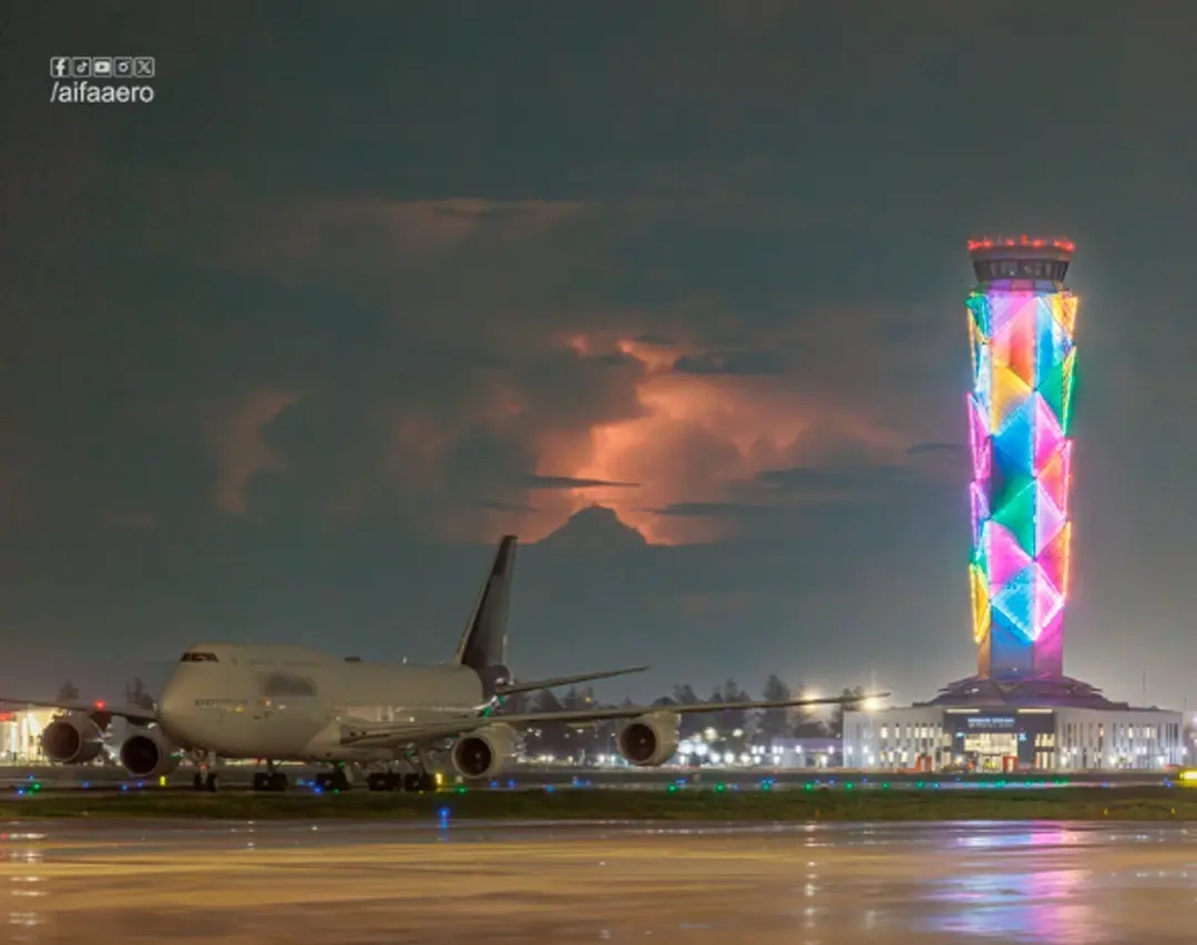 The Felipe Ángeles International Airport (AIFA) closed the first half of 2025 with a historic achievement, with net earnings of $22.3 million USD (414 million pesos). Photo: Facebook AIFA