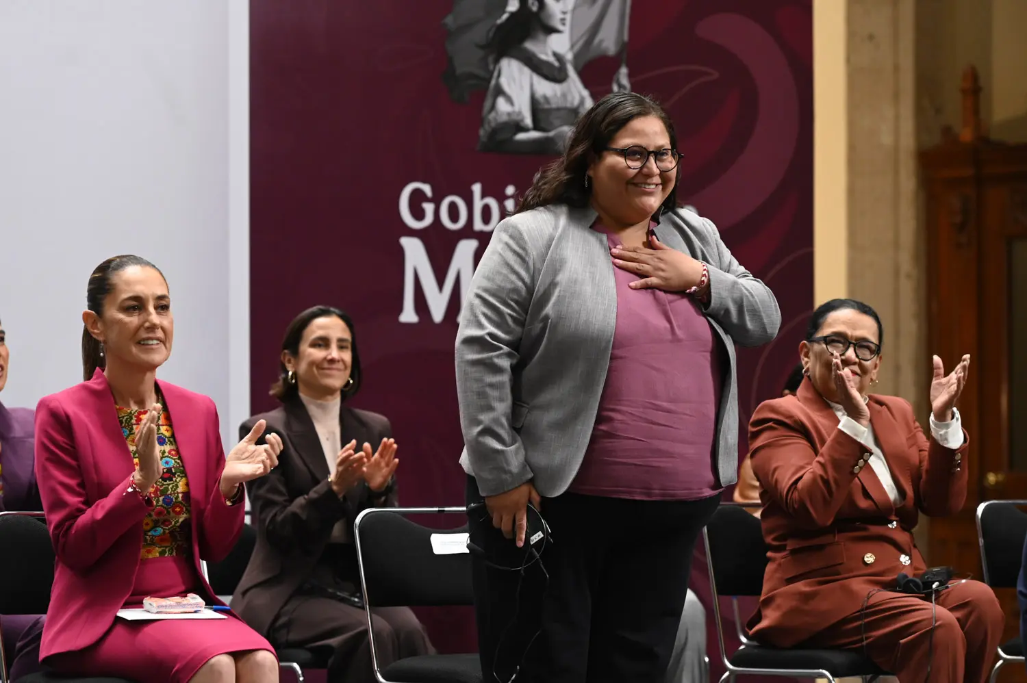 Minister for Women Citlalli Hernández Mora announced that Mexico’s National Care System will be implemented progressively. Photo: Government of Mexico.
