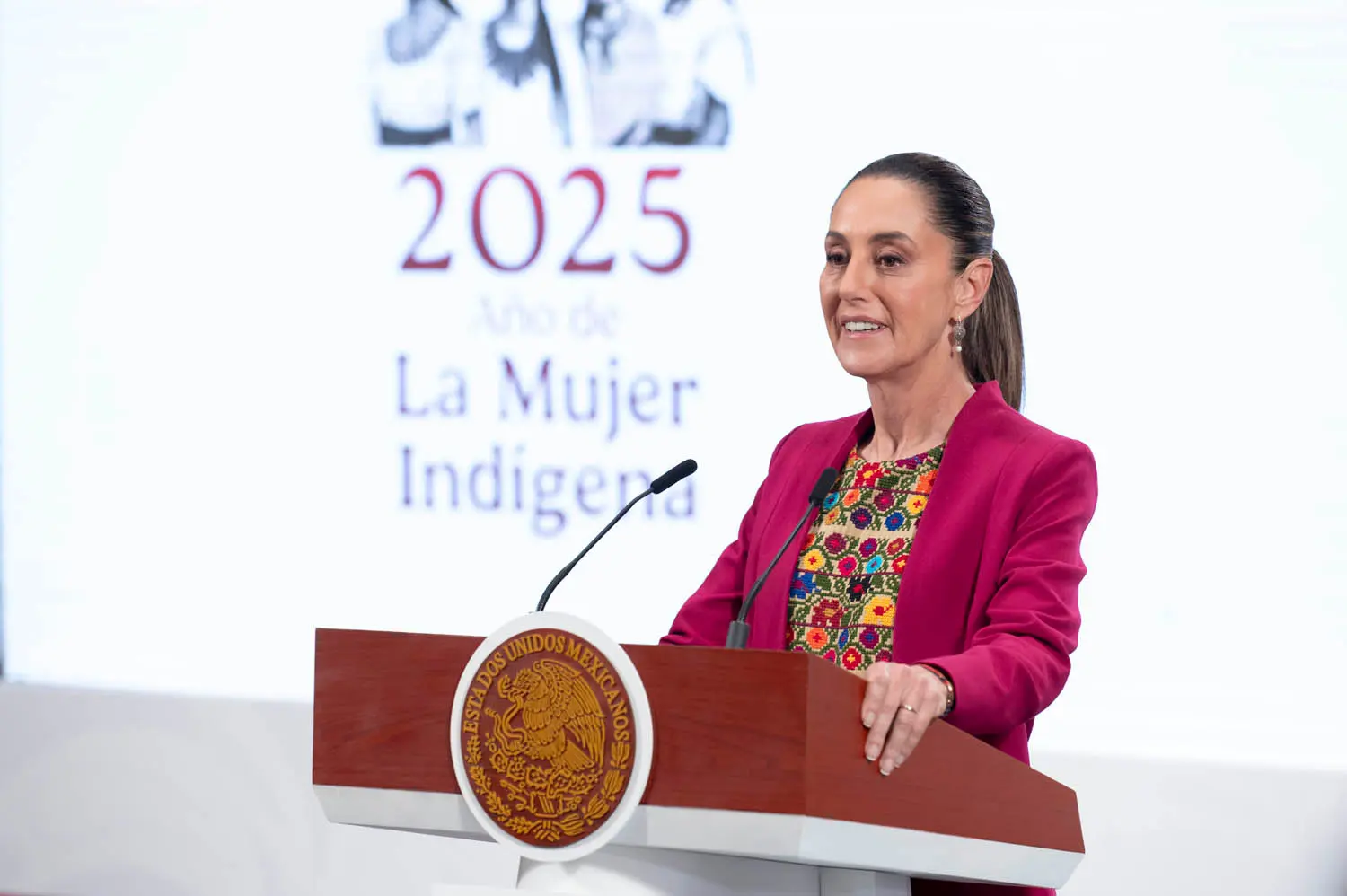 Morning Presidential Press Conference. Tuesday, August 12, 2025. Photo: Government of Mexico.