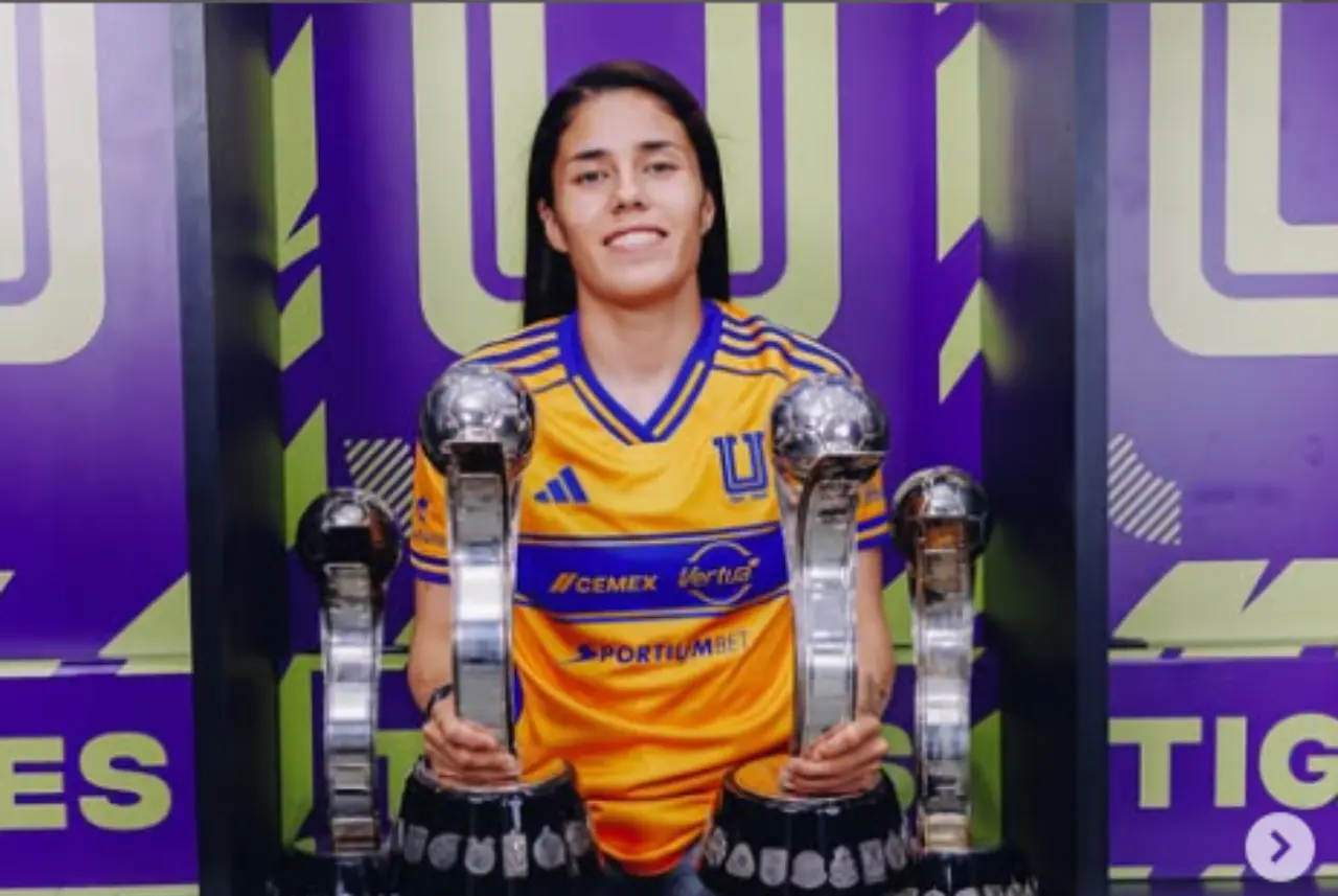 Mexican forward Jacqueline La Maga Ovalle has become the most expensive player of all time. Photo: Instagram @clubtigresfemenil