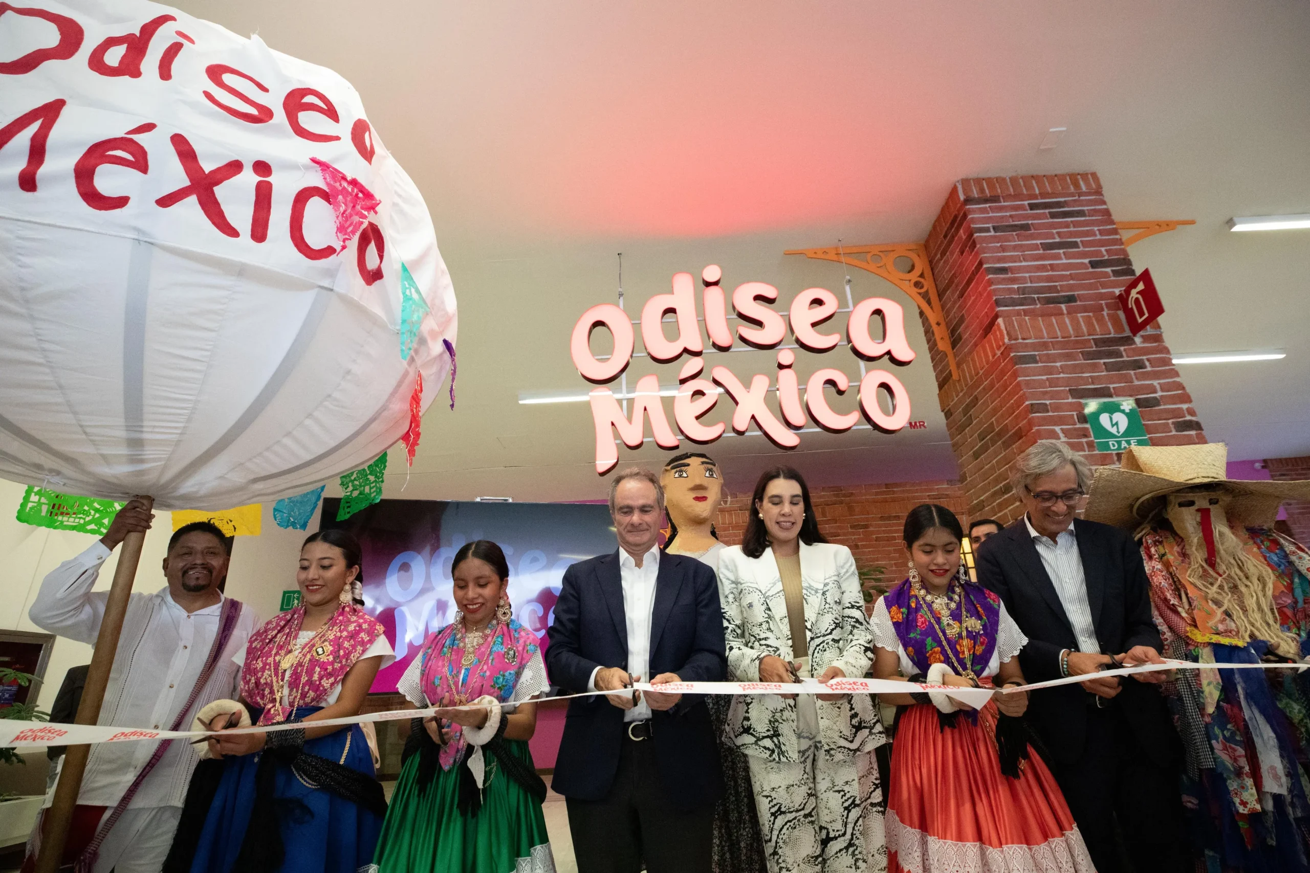 Mexico’s Minister of Tourism, Josefina Rodríguez Zamora, participated in the inauguration of Odisea México, an innovative cultural and tourism project that fuses national identity with the power of innovation. Photo: Ministry of Tourism.