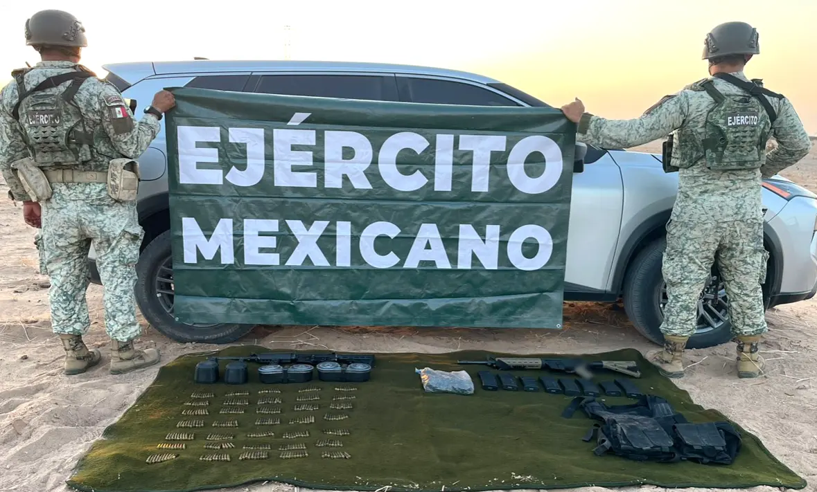 The Mexican Government's Security Cabinet reports on the results obtained from 'Operation Northern Border' on August 11, 2025. Photo: Government of Mexico.