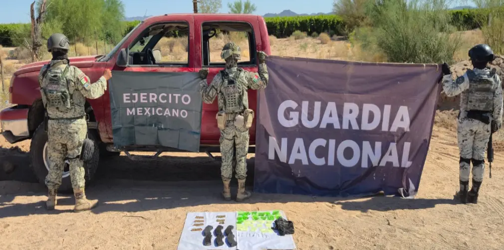 The Mexican Government's Security Cabinet reports on the results of Operation Northern Border on August 1, 2, and 3, 2025. Photo: Government of Mexico.