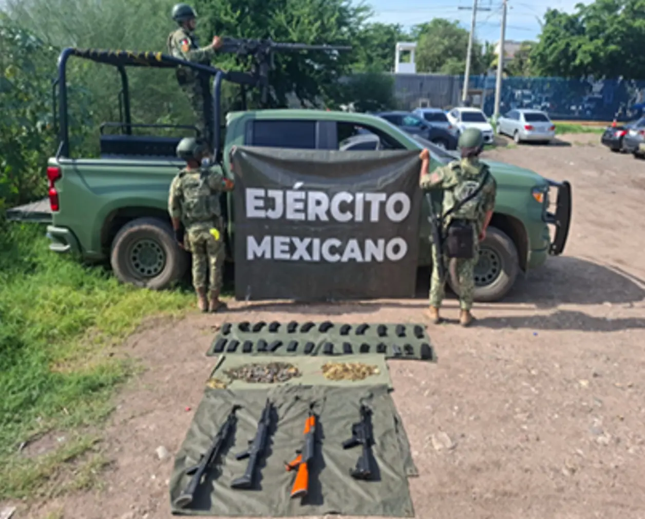 The Mexican Government's Security Cabinet reports on the results of Operation Northern Border on August 22, 23, and 24, 2025. Photo: Government of Mexico.