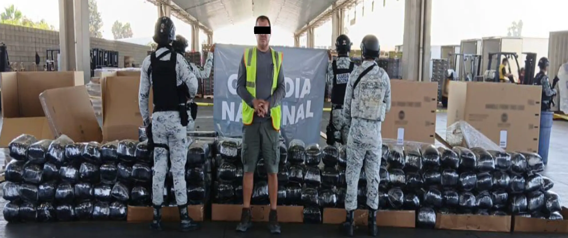 The Mexican Government's Security Cabinet reports on the results of Operation Northern Border on August 8, 9, and 10, 2025. Photo: Government of Mexico.