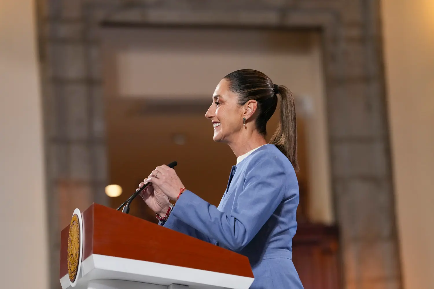 Morning Presidential Press Conference. Friday, August 1, 2025. Photo: Government of Mexico