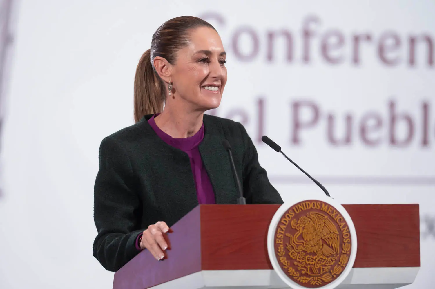 Morning Presidential Press Conference. Tuesday, August 19, 2025. Photo: Government of Mexico.