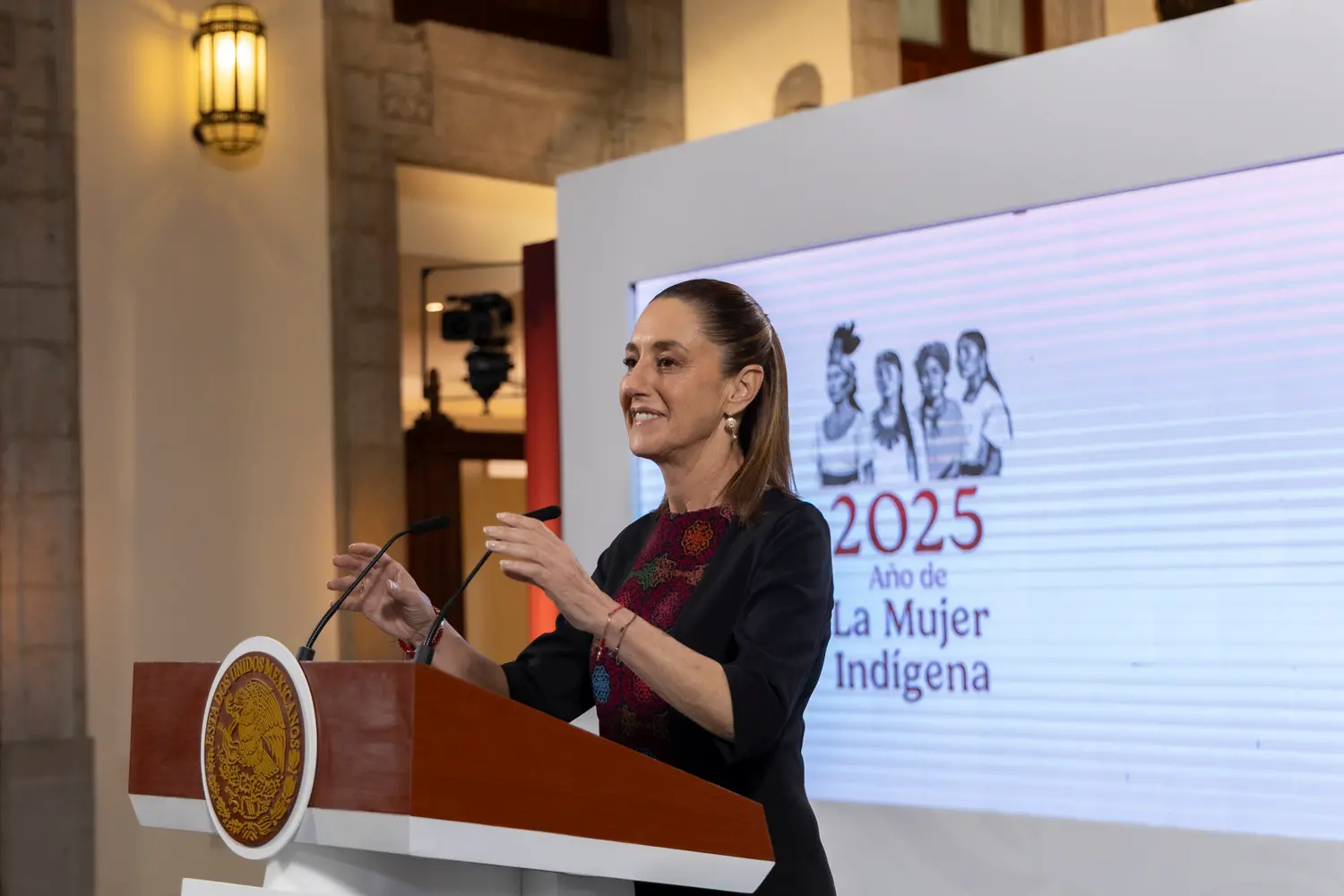 Morning Presidential Press Conference. Wednesday, August 27, 2025. Photo: Government of Mexico.