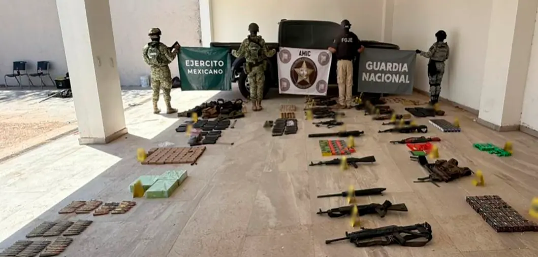 The Mexican Government's Security Cabinet reports on the results obtained from Operation Northern Border on August 28, 2025. Photo: Government of Mexico.