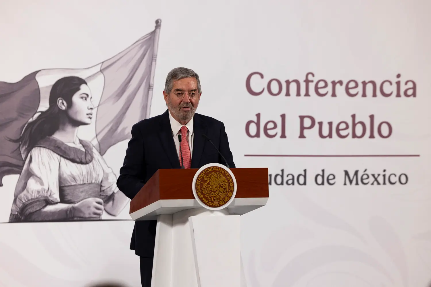 Mexico’s Foreign Minister Juan Ramón de la Fuente called on the United Nations General Assembly on September 22 to urgently push for a peaceful resolution to the Middle East conflict. Photo: Government of Mexico