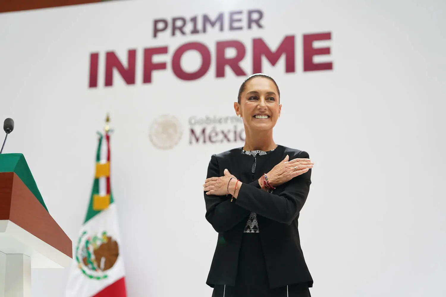 President Claudia Sheinbaum Pardo declared during her First State of the Union Address that Mexico has strengthened its relationship of mutual respect with the United States. Photo: Government of Mexico.