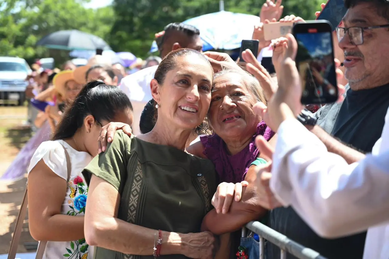 President Claudia Sheinbaum concludes her first year in office with the highest approval ratings ever recorded in Mexico. Photo: Government of Mexico.