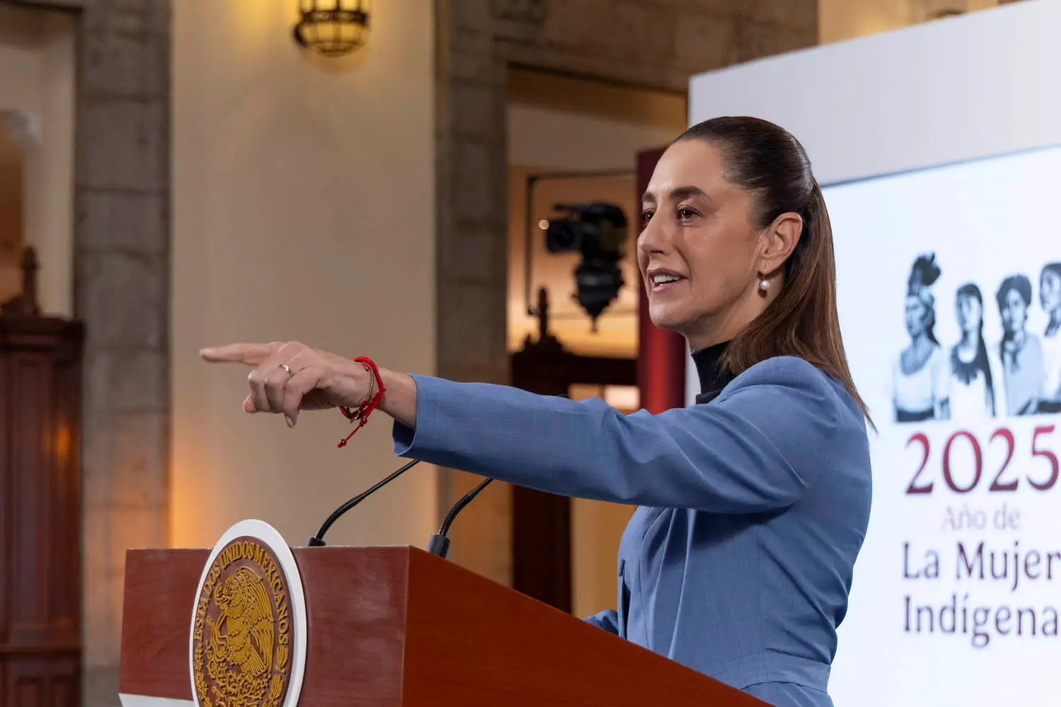 Mexican President Claudia Sheinbaum Pardo called on Monday for an end to the genocide in Gaza and announced that Mexico will deliver a message of peace to the United Nations General Assembly (UNGA). Photo: Government of Mexico.