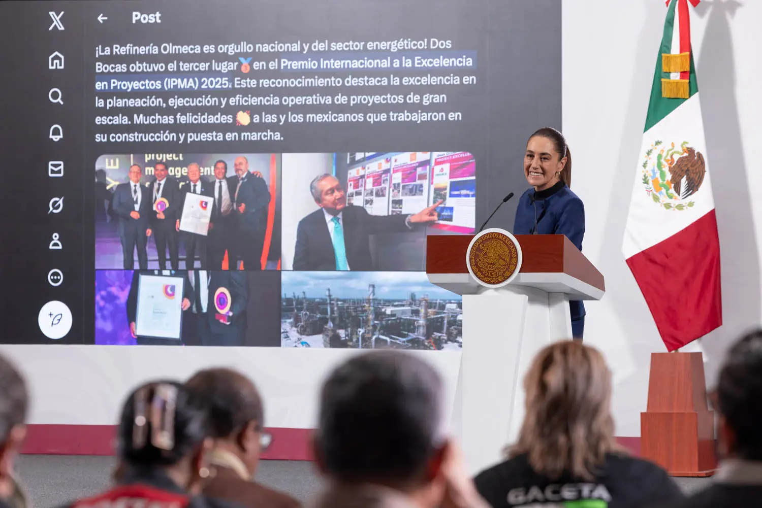Morning Presidential Press Conference. Tuesday, September 23, 2025. Photo: Government of Mexico.